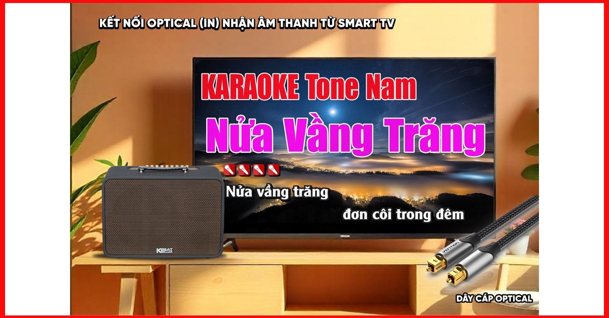 Optical IN – hát karaoke trực tiếp với Smart TV