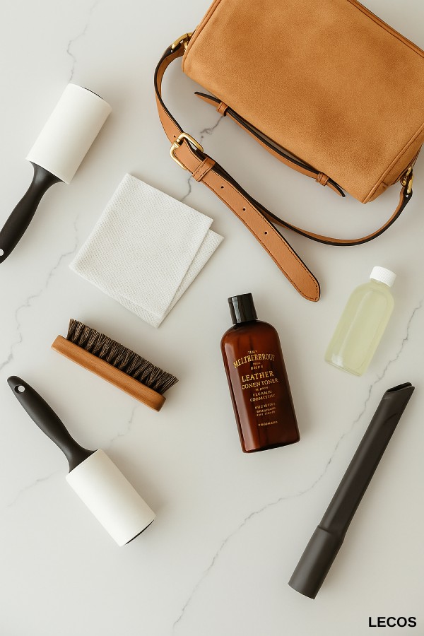 dụng cụ vệ sinh balo da