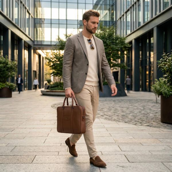 Kinh nghiệm mua túi xách nam phù hợp với phong cách công sở