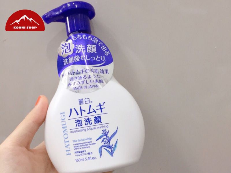 Ưu điểm nổi bật của sữa rửa mặt Hatomugi tạo bọt: