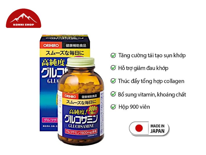 Thành phần của viên uống Glucosamine Orihiro