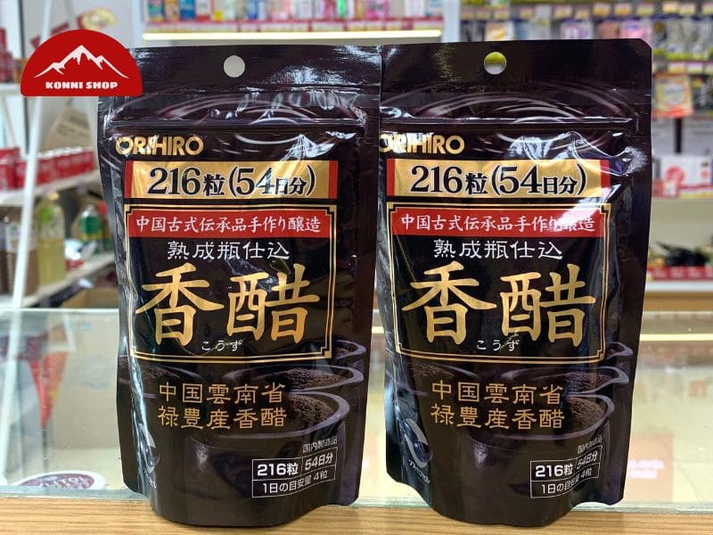 Thành phần chính của viên uống giấm đen Orihiro