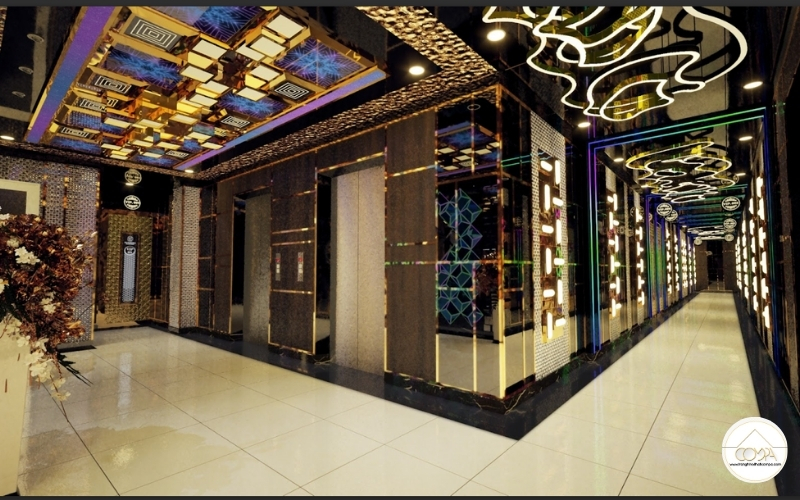 MẪU THIẾT KẾ HÀNH LANG KARAOKE PHONG CÁCH LUXURY