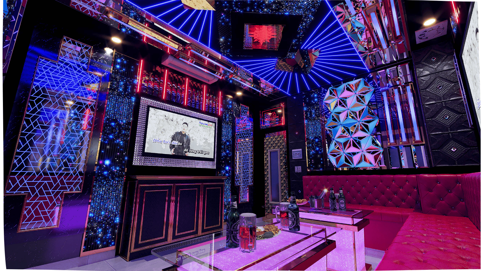 Mẫu thiết kế phòng karaoke gia đình