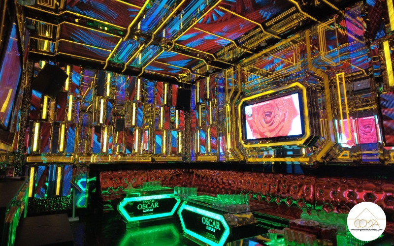 HÌNH ẢNH THỰC TẾ THI CÔNG PHÒNG KARAOKE OSCAR