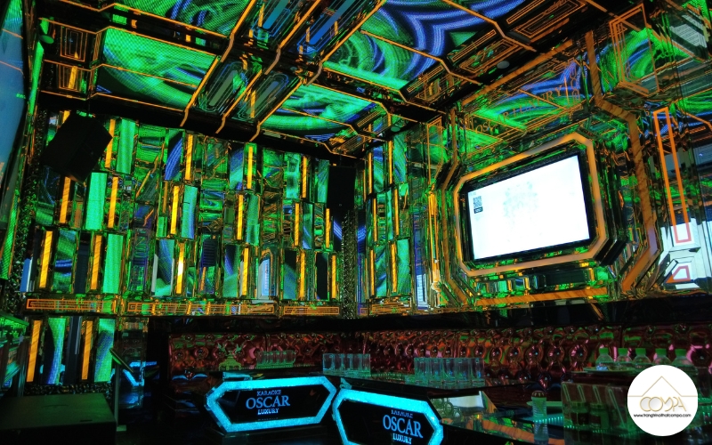 HÌNH ẢNH THỰC TẾ THI CÔNG PHÒNG KARAOKE OSCAR