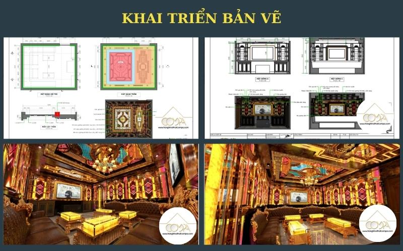 QUY TRÌNH THIẾT KẾ VÀ THI CÔNG PHÒNG KARAOKE CHUYÊN NGHIỆP TẠI COMPA DECOR