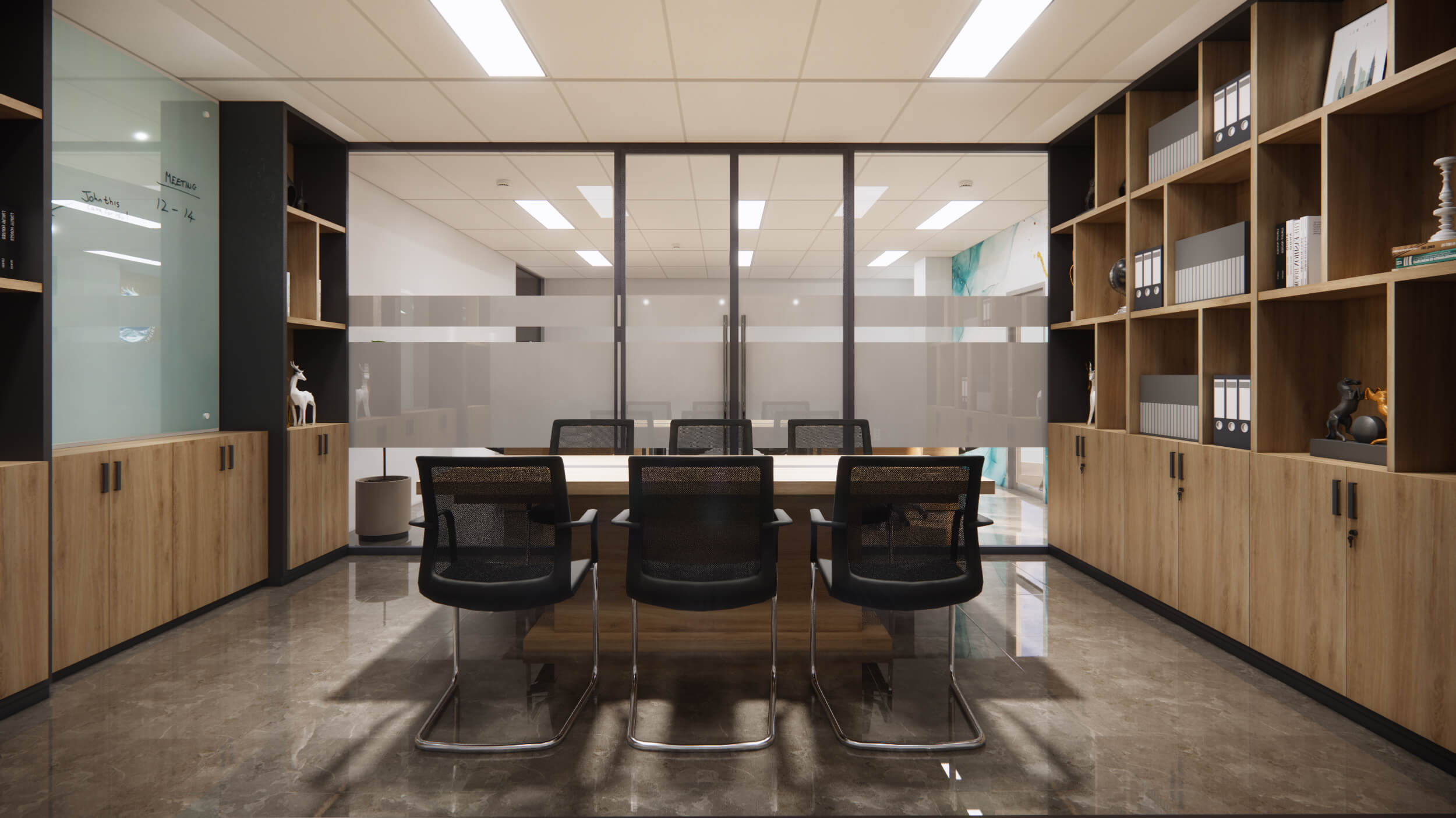 Phòng họp hiện đại – vật liệu đồng nhất, tăng hiệu quả làm việc