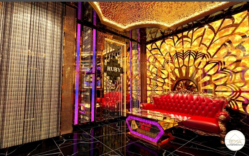 MẪU THIẾT KẾ HÀNH LANG KARAOKE PHONG CÁCH LUXURY