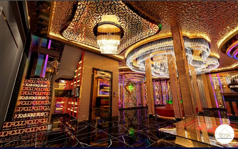 MẪU THIẾT KẾ HÀNH LANG KARAOKE PHONG CÁCH LUXURY