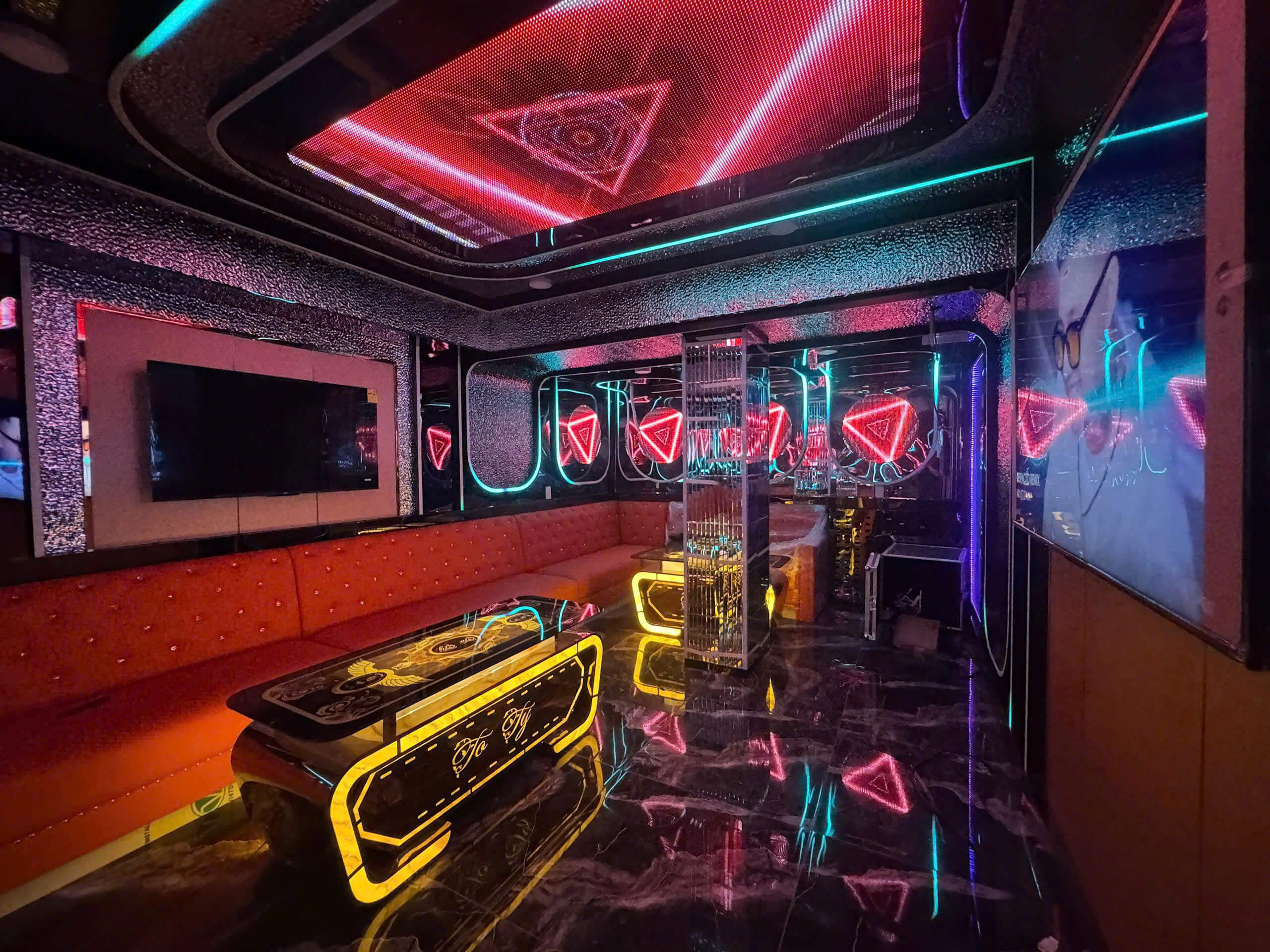 Ảnh thực tế phòng karaoke gia đình Villa Quận 2 sau thi công