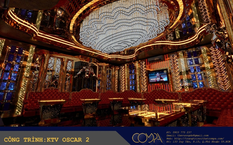 Mẫu thiết kế phòng karaoke đẹp phong cách hiện đại