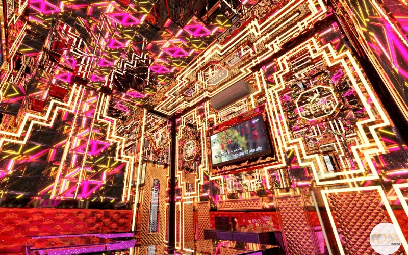 Mẫu thiết kế phòng karaoke đẹp phong cách hiện đại