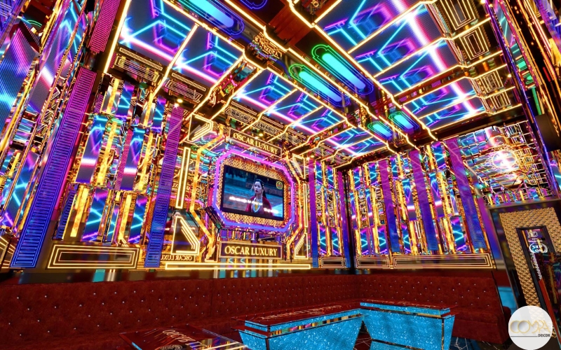 Mẫu thiết kế phòng karaoke đẹp phong cách hiện đại