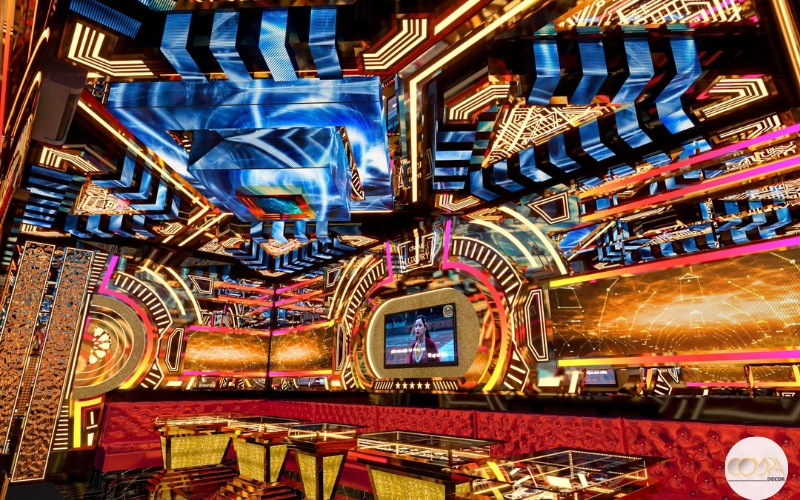 Mẫu thiết kế phòng karaoke đẹp phong cách hiện đại