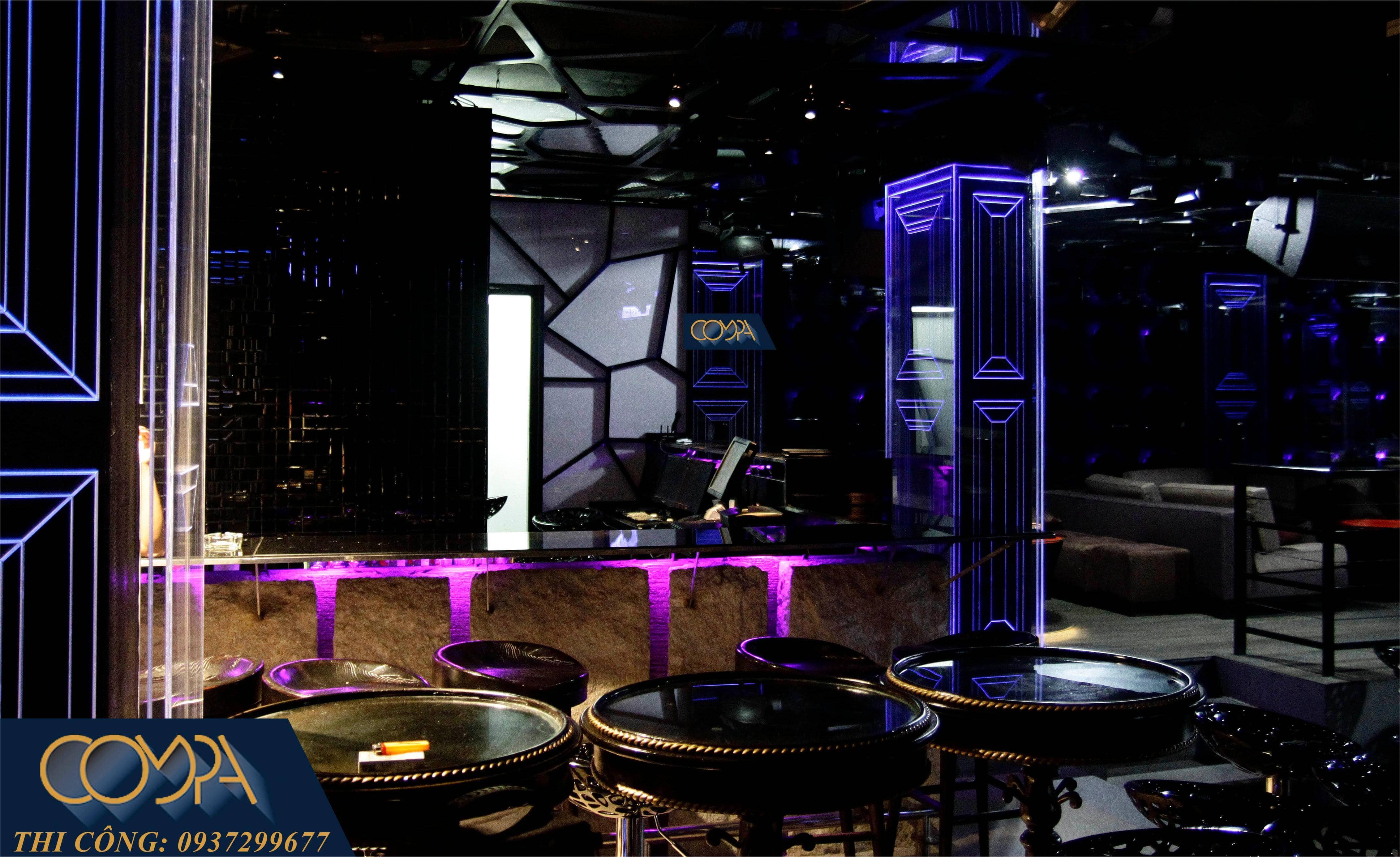 Hình ảnh thi công quán Bar Atica