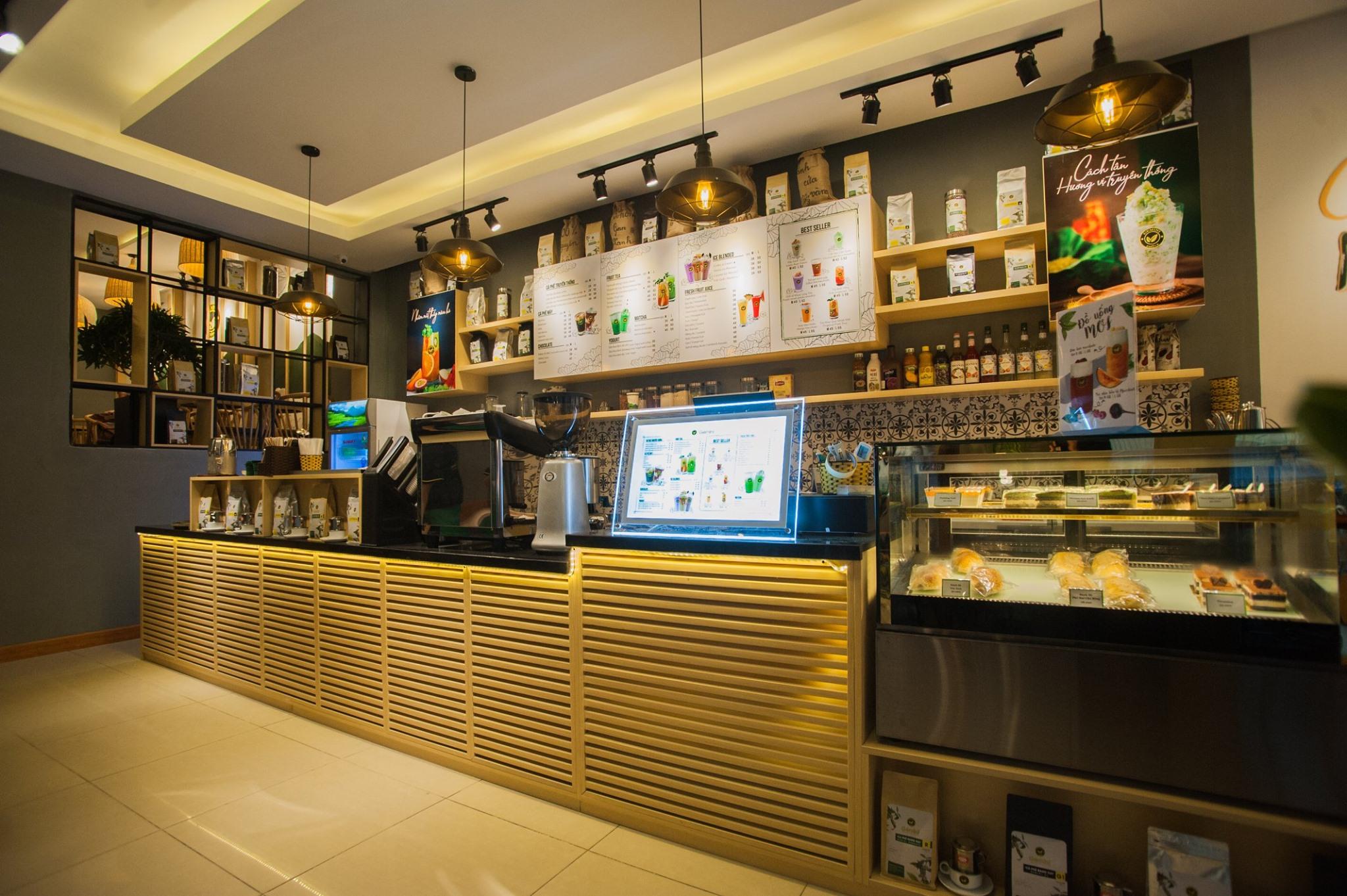 Thi công khu vực quán Gemini.