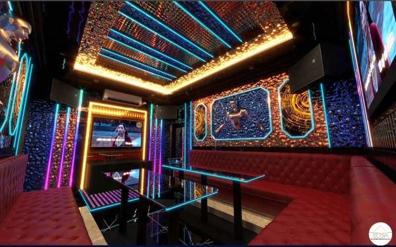 MẪU THIẾT KẾ NỘI THẤT PHÒNG KARAOKE HIỆN ĐẠI VÀ ẤN TƯỢNG