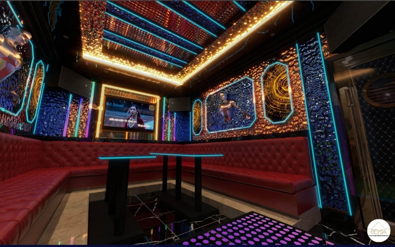 MẪU THIẾT KẾ NỘI THẤT PHÒNG KARAOKE HIỆN ĐẠI VÀ ẤN TƯỢNG
