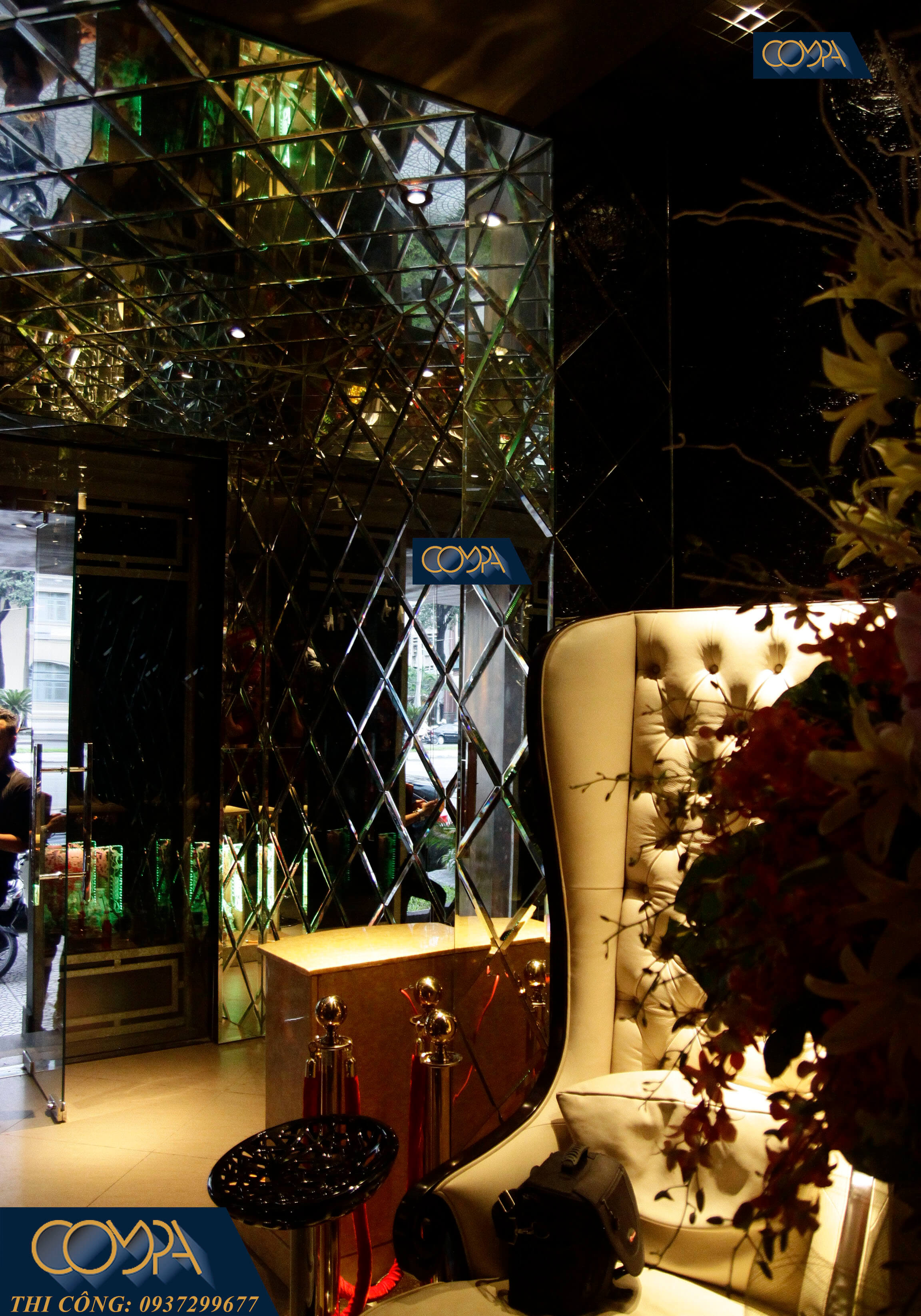 Hình ảnh chi tiết nội thất thi công quán Bar Atica