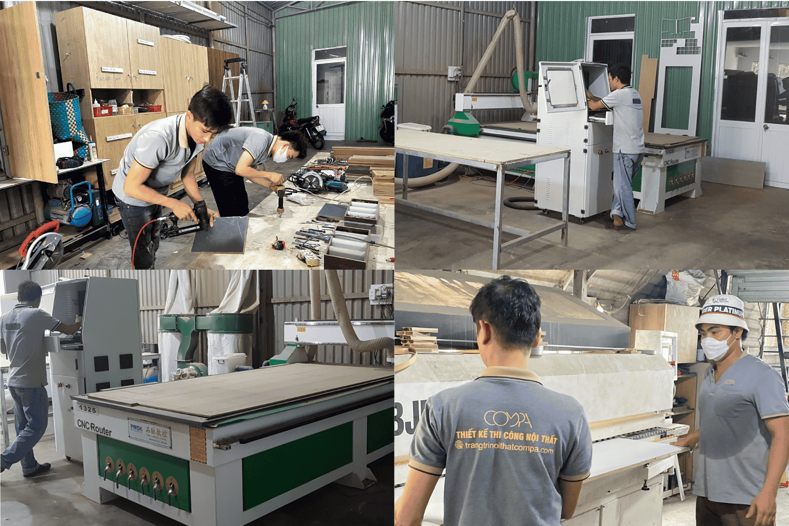 Ảnh thi công tại xưởng