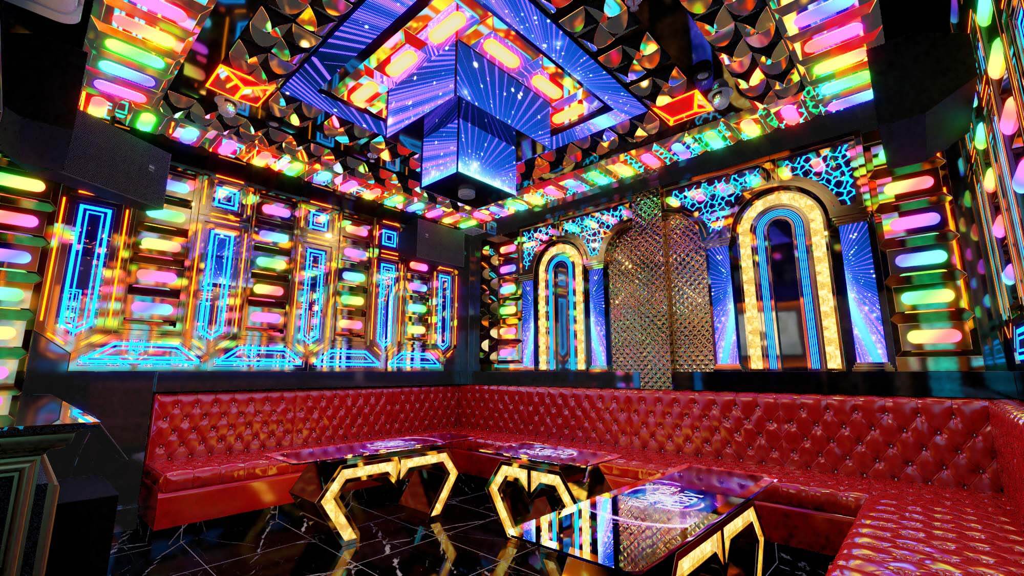 Mẫu phòng karaoke đã được thi công