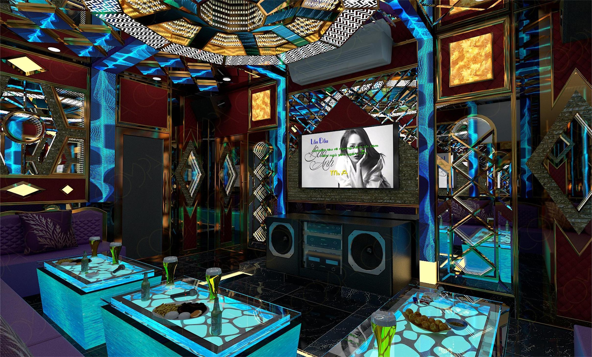 Mẫu phòng karaoke đã thi công