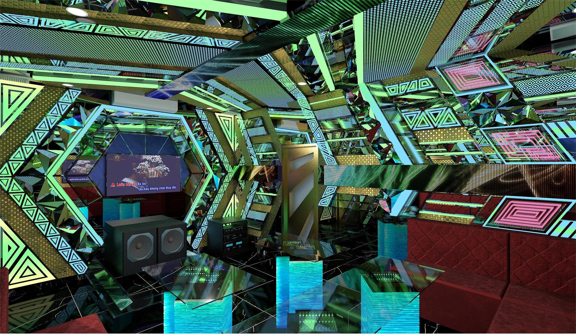 Mẫu phòng karaoke đã thi công