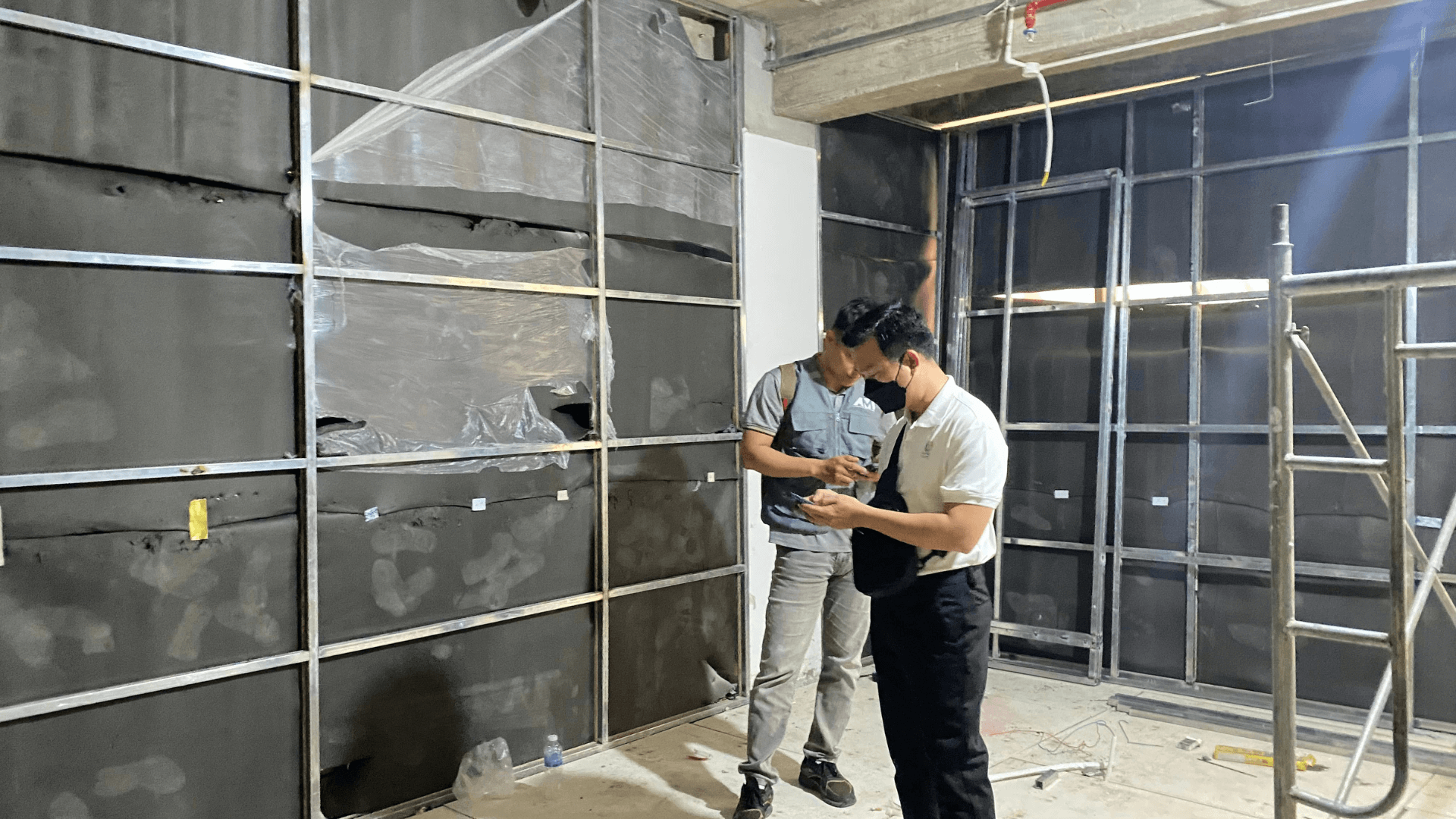 Công trình được ốp cao su