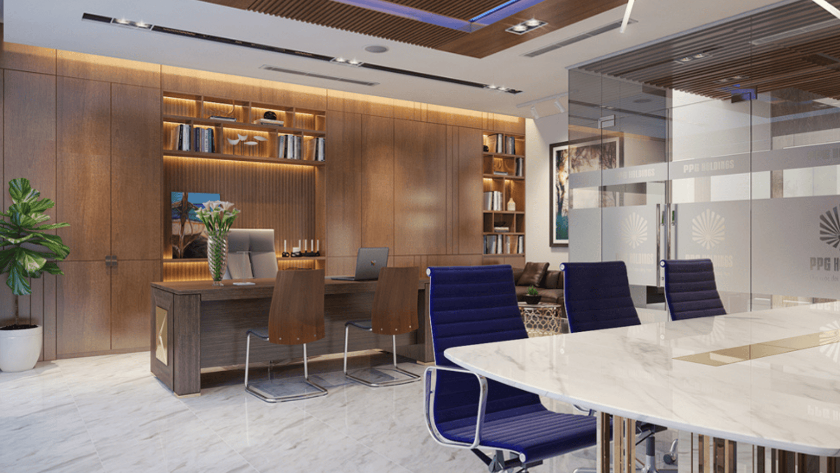 THIẾT KẾ VĂN PHÒNG CAO CẤP - KHÔNG GIAN LÀM VIỆC HIỆU QUẢ
