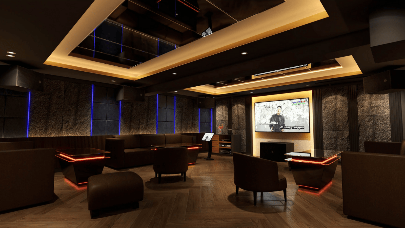 MẪU THIẾT KẾ PHÒNG KARAOKE HIỆN ĐẠI 2025