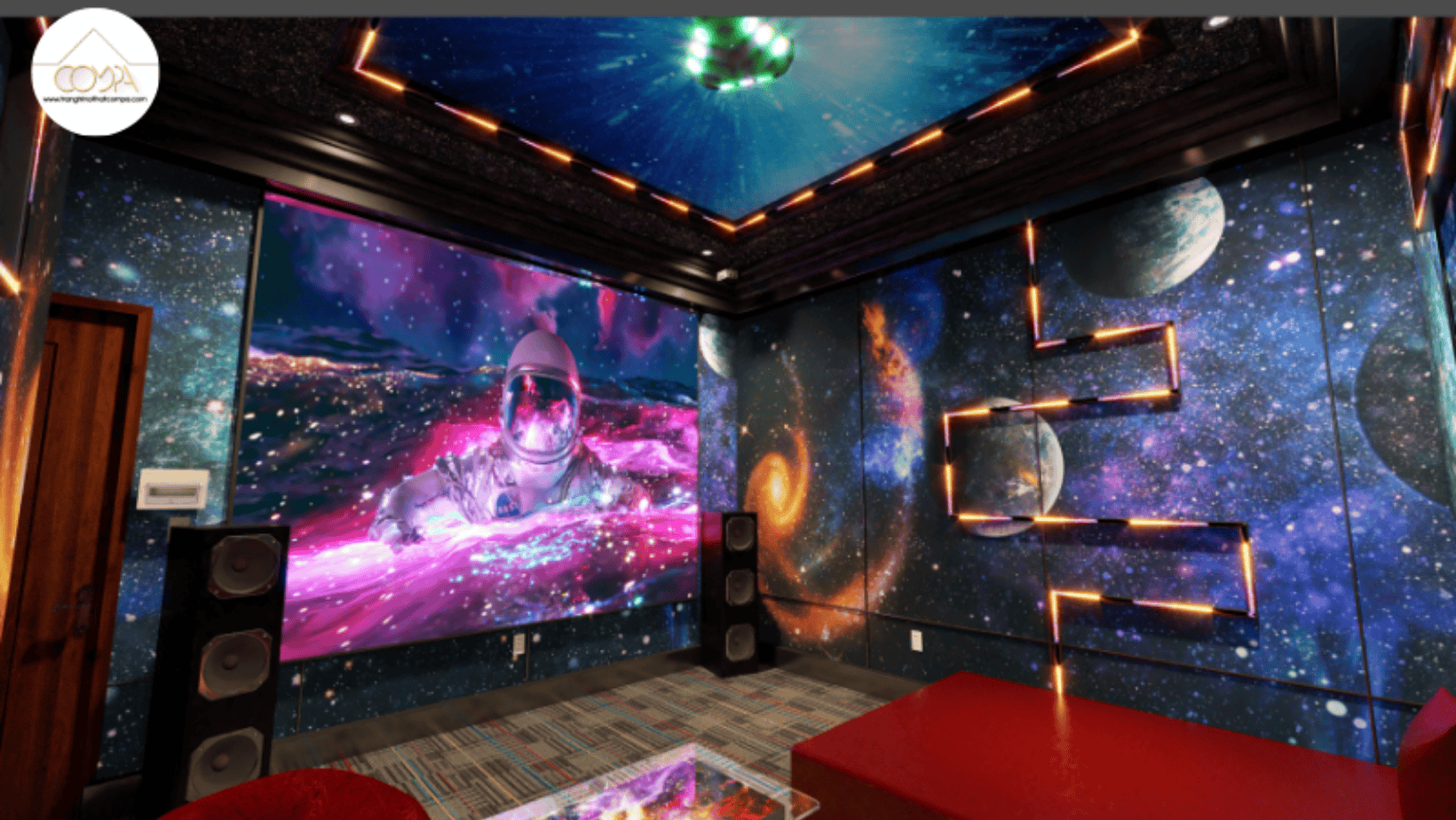 HÌNH ẢNH THI CÔNG THỰC TẾ PHÒNG KARAOKE - MẪU PHÒNG VỚI CHI PHÍ ĐẦU TƯ THẤP