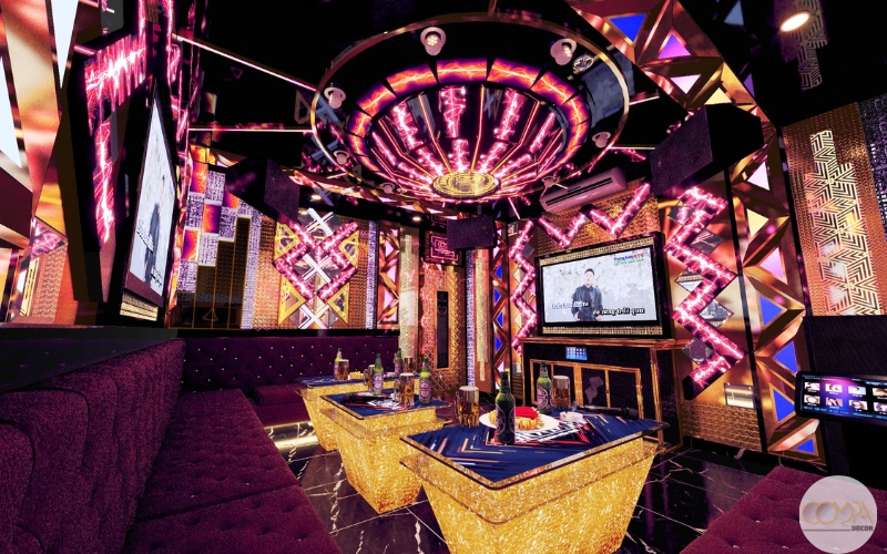 Thiết kế thi công phòng karaoke phong cách sang trọng