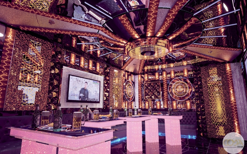 Thiết kế thi công phòng karaoke phong cách sang trọng