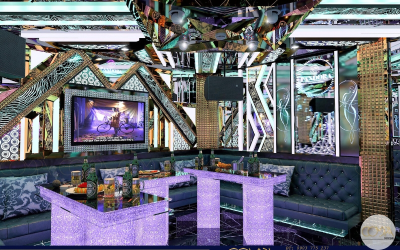 Thiết kế thi công phòng karaoke phong cách sang trọng