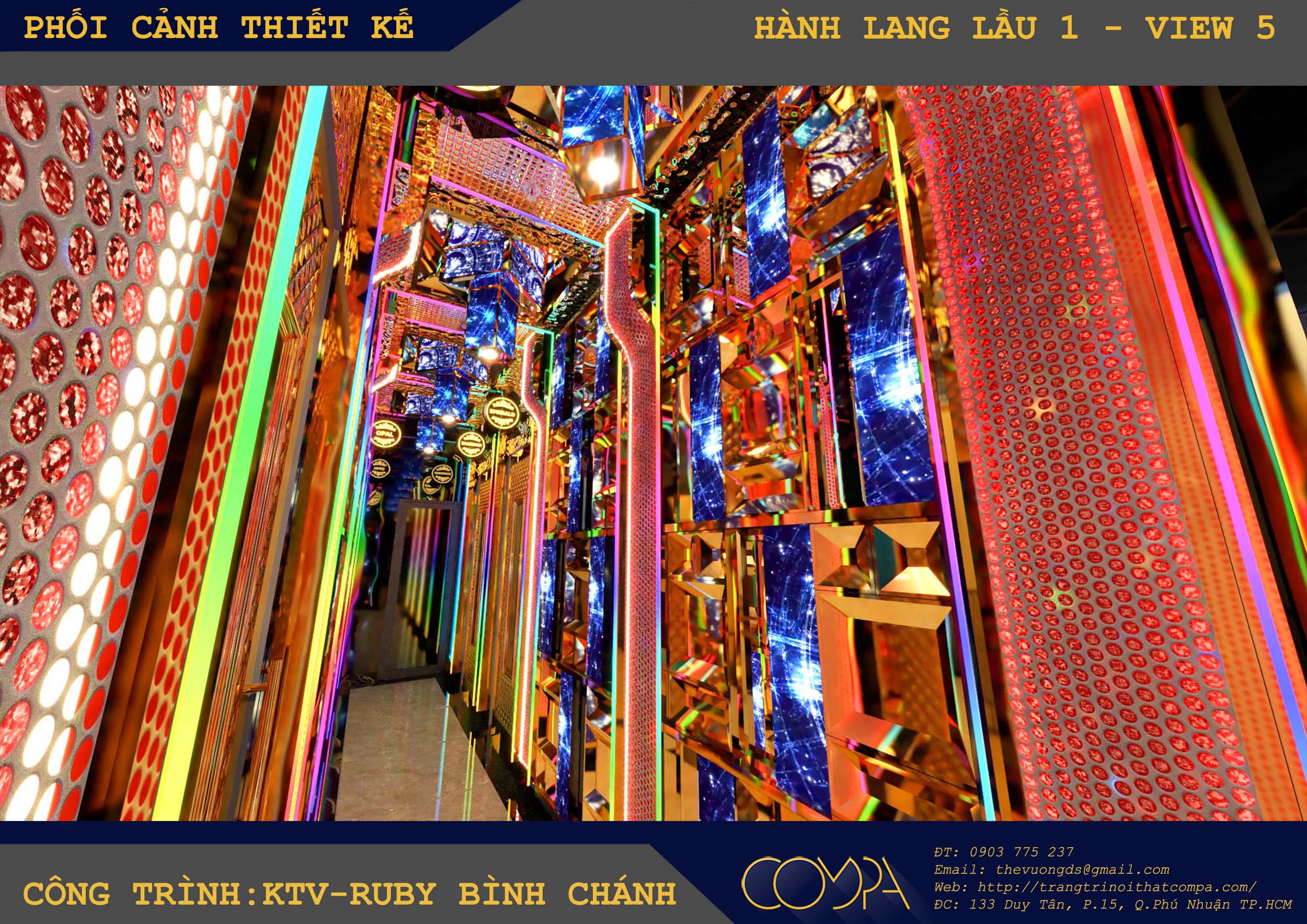 Mẫu thi công thực tế sảnh và hành lang