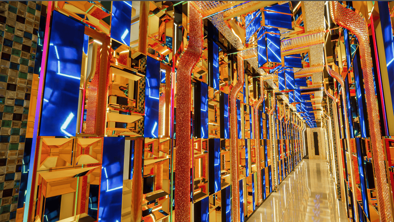 Mẫu thi công thực tế sảnh và hành lang