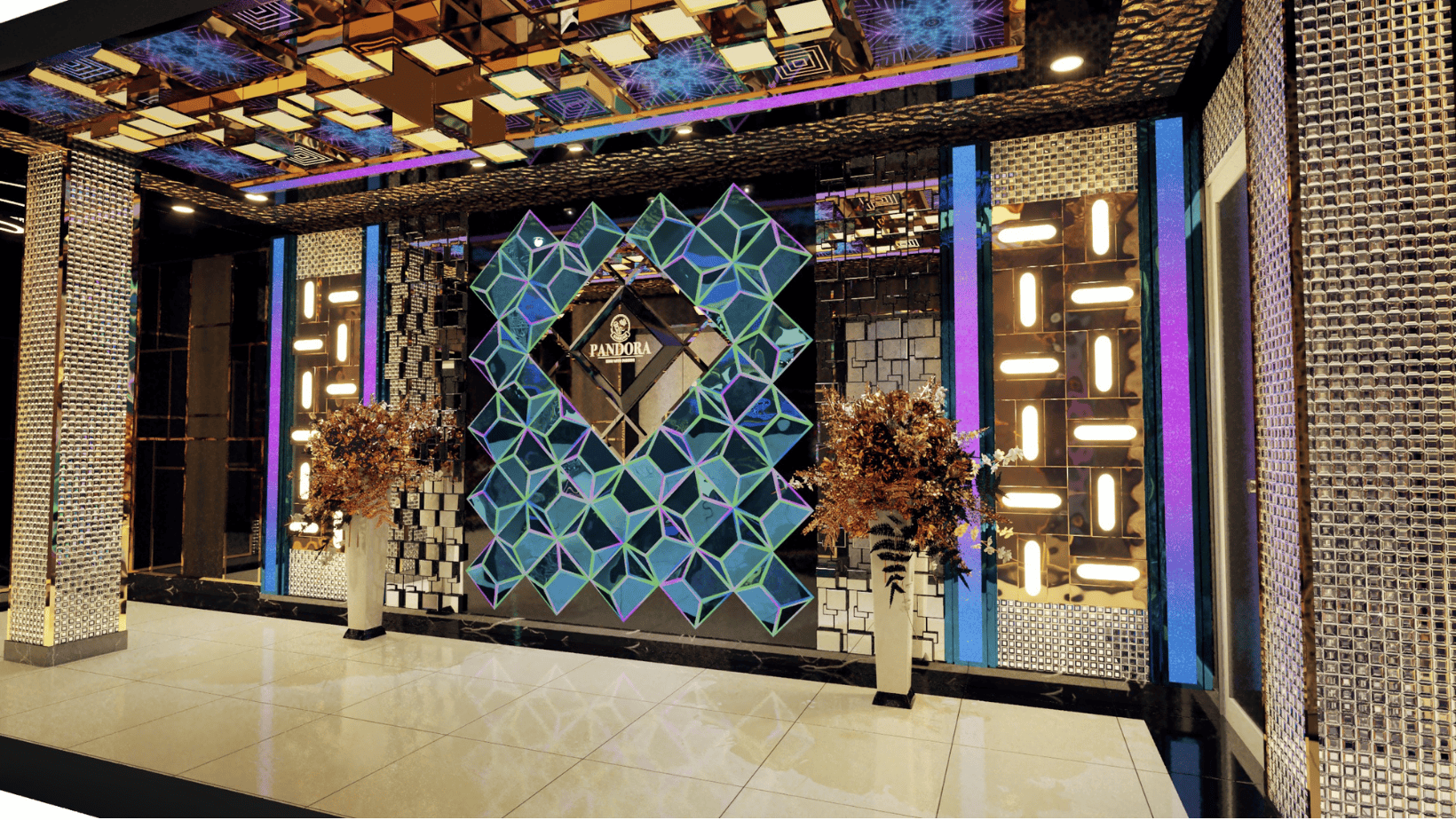 Mẫu thi công thực tế sảnh và hành lang