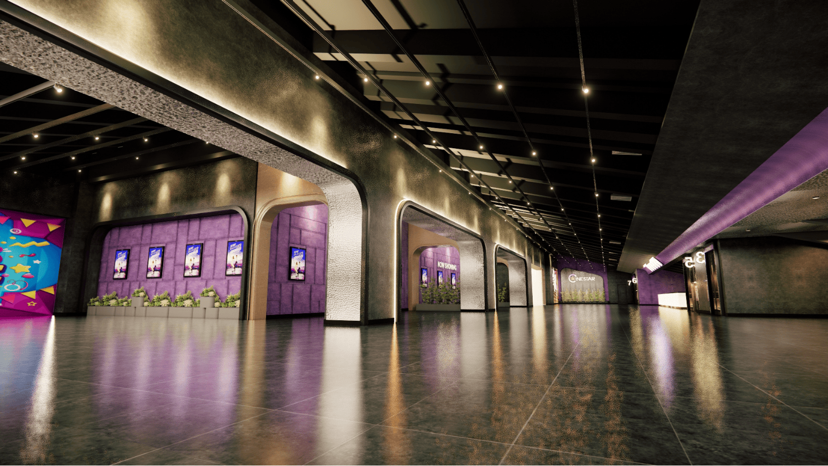 Nghệ thuật thi công rạp phim & ánh sáng hoàn hảo