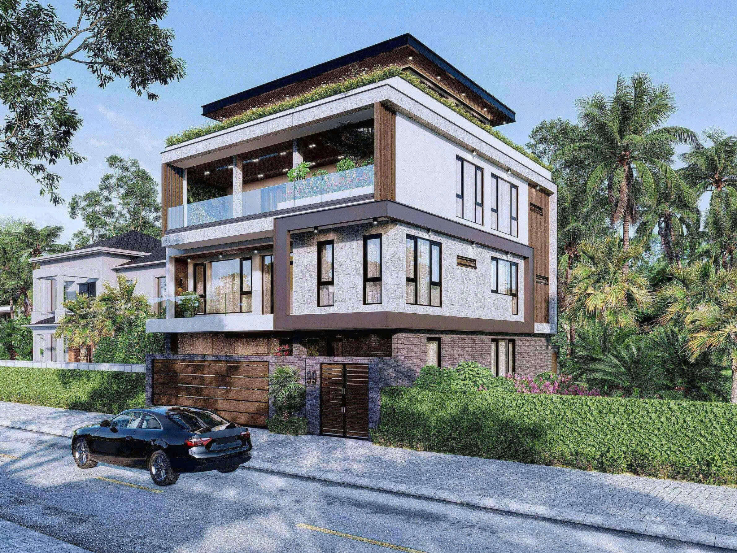 Thiết kế biệt thự phong cách hiện đại