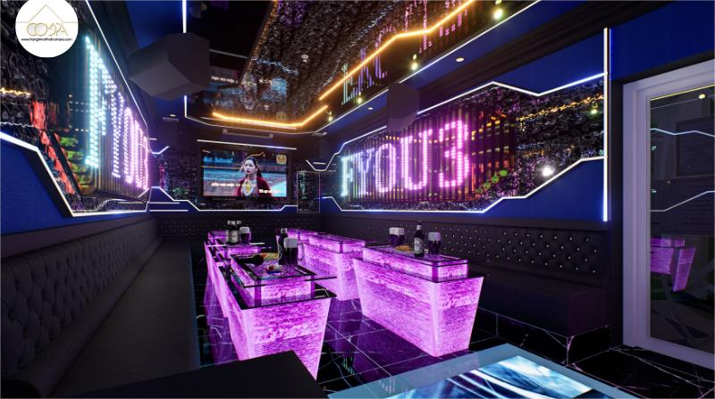 Mẫu phòng karaoke gia đình hiện đại tối giản và tiết kiệm