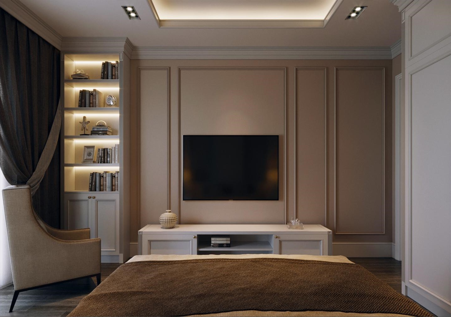 Thiết kế phòng ngủ bán cổ điển