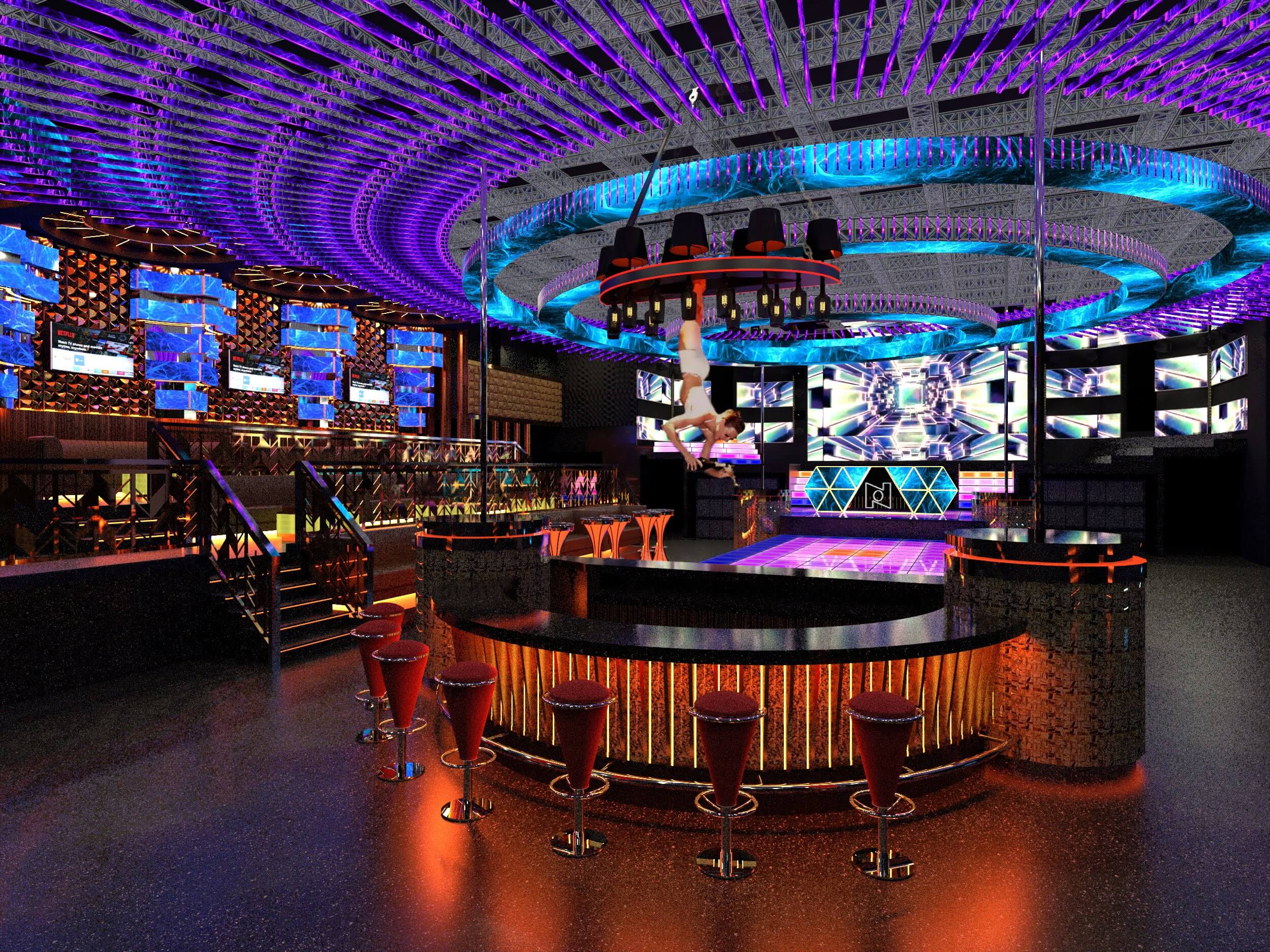 Phối cảnh Bar New Phương Đông