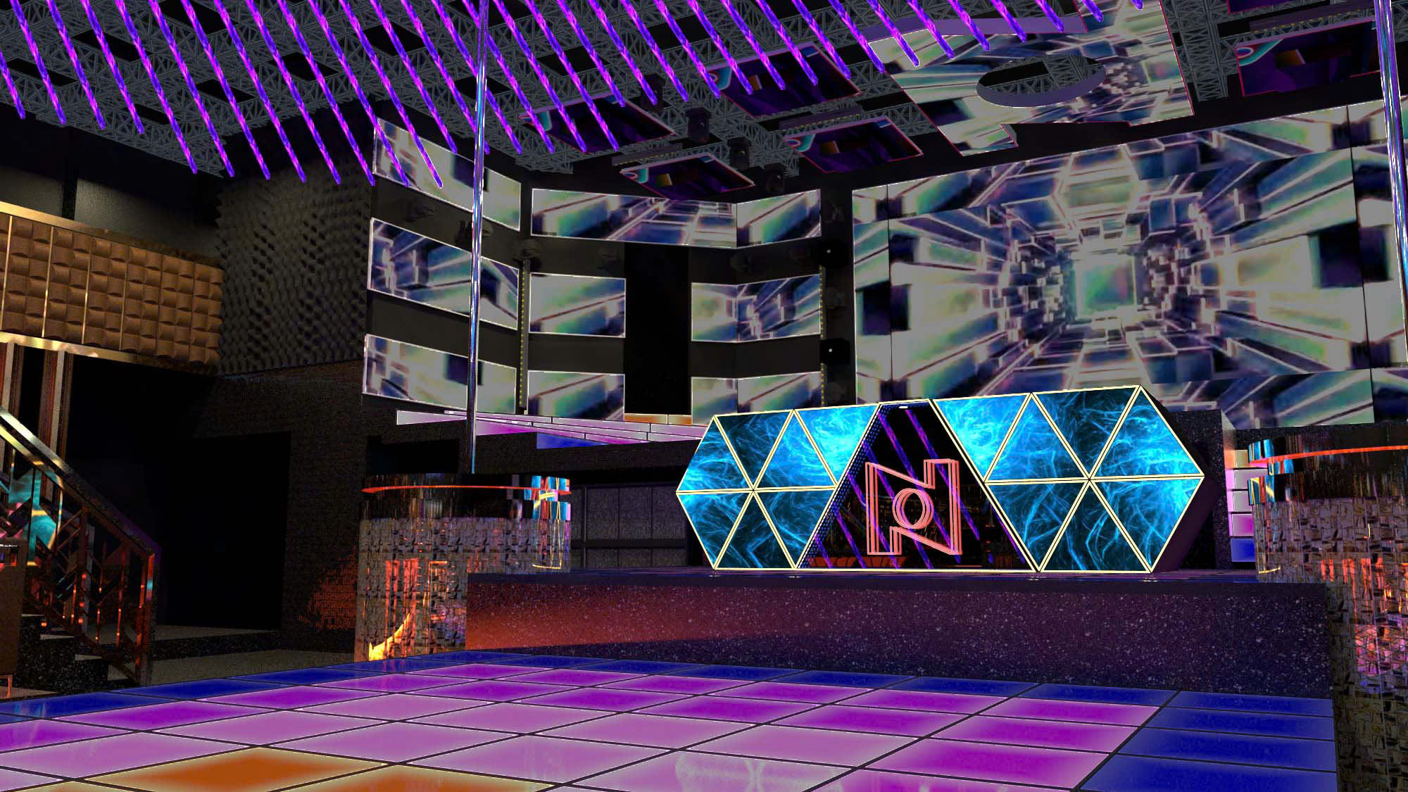 Phối cảnh Bar New Phương Đông