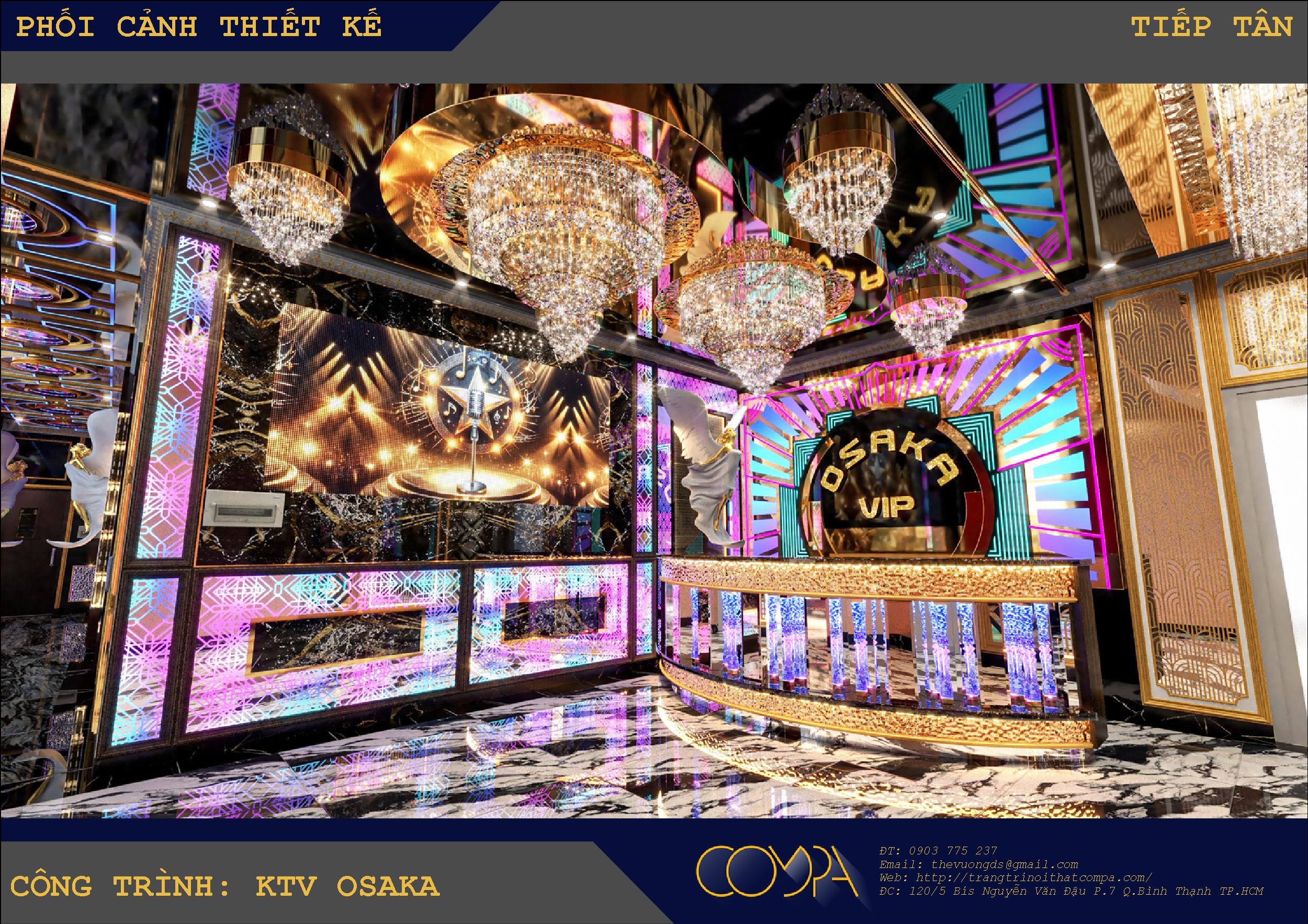 Thiết kế sảnh lễ tân karaoke