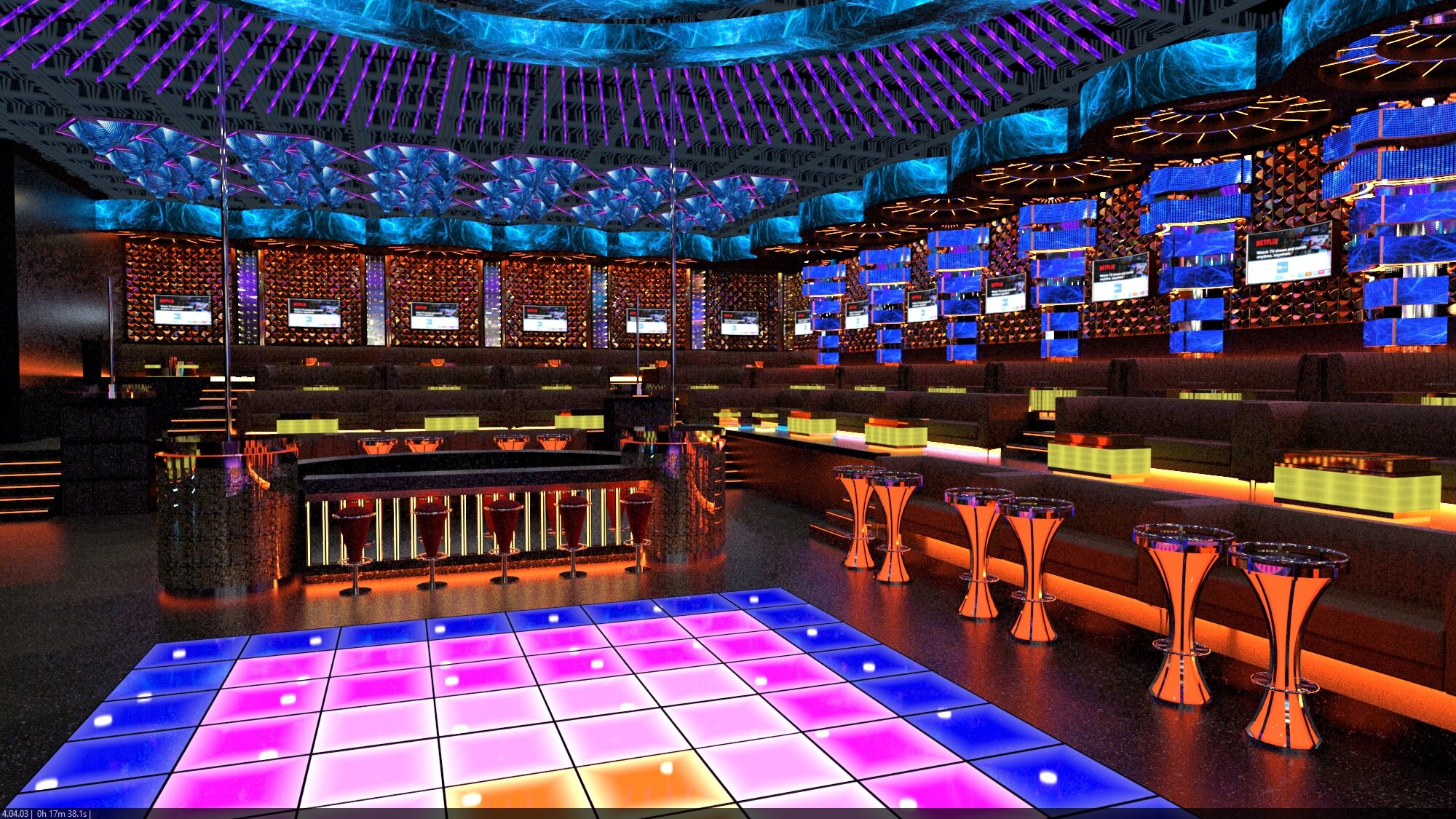 Phối cảnh Bar New Phương Đông