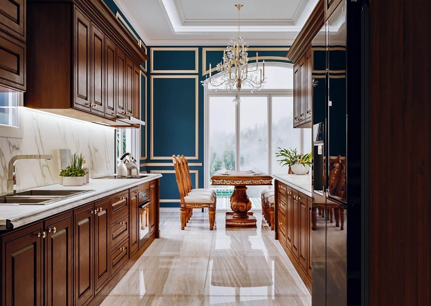 Thiết kế tinh giản và sang trọng, giúp mỗi khoảnh khắc sum vầy tại Sol Villa thêm trọn vẹn