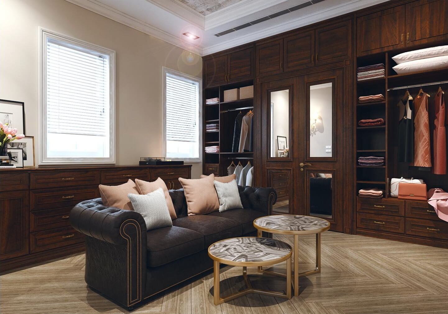 Không gian được tối ưu để lưu trữ thông minh, đảm bảo tiện nghi mà vẫn tinh gọn.