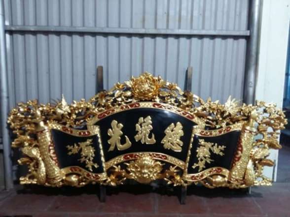 Cuốn Thư Câu Đối Bằng Đồng - Cửu Diệu Thiên