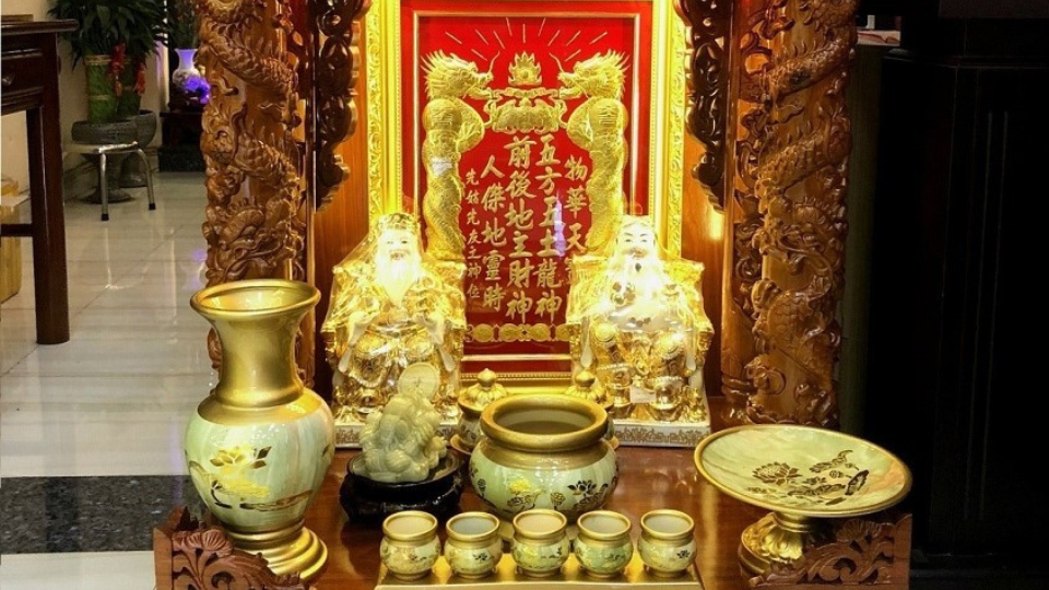 Bàn Thờ Thần Tài Đồng- Cửu Diệu Thiên